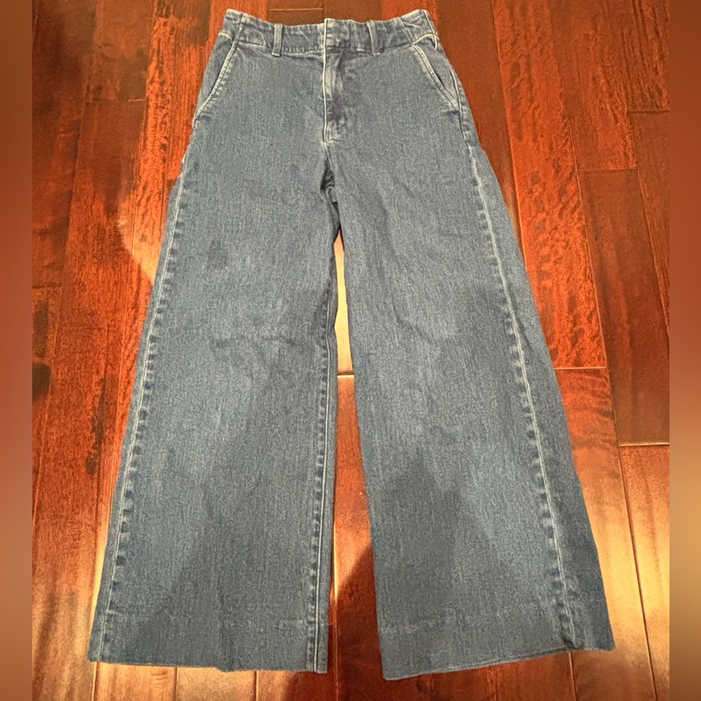 Uniqlo Dark Wash Baggy Petite Jeans From Vietnam